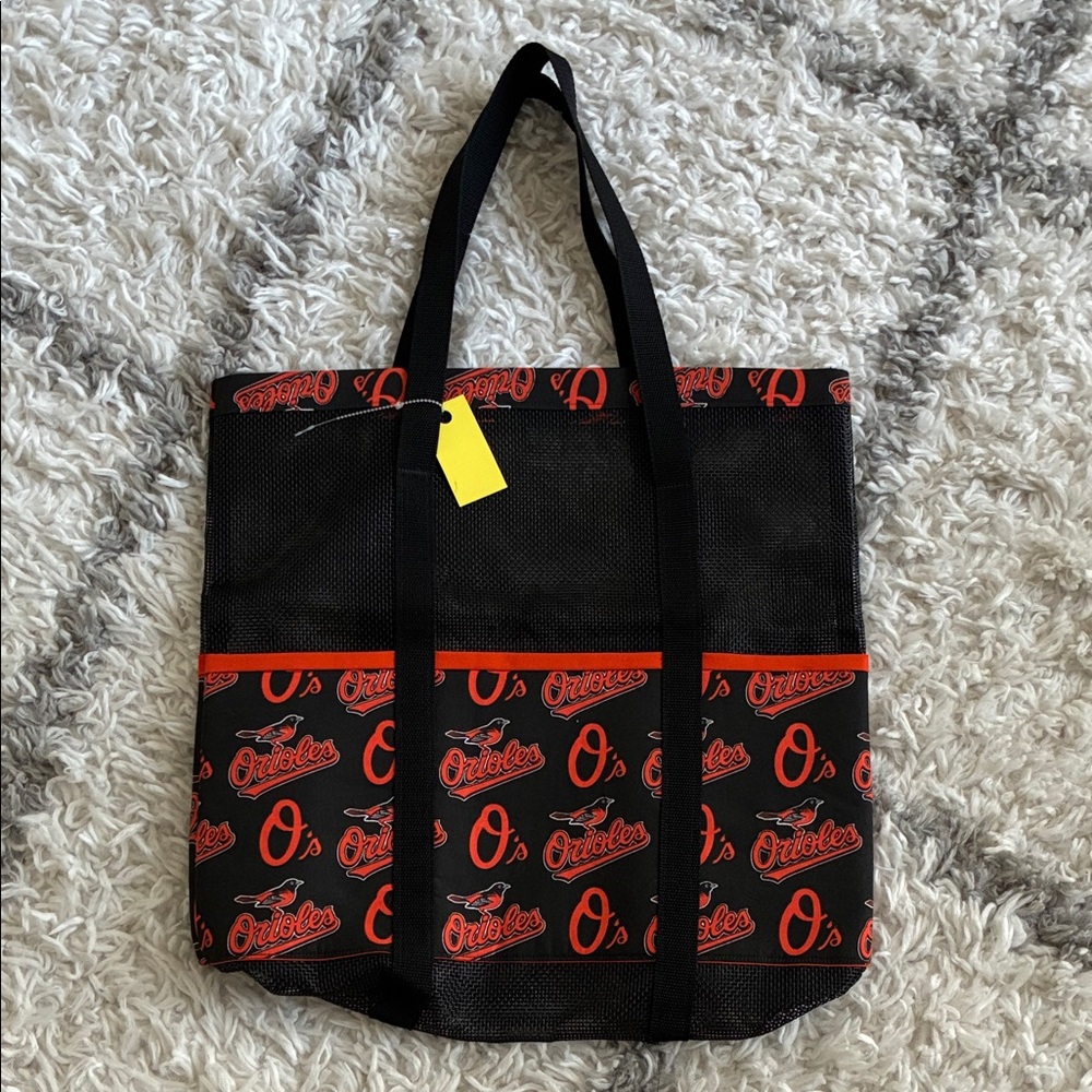 Black and Orioles Tote Bag